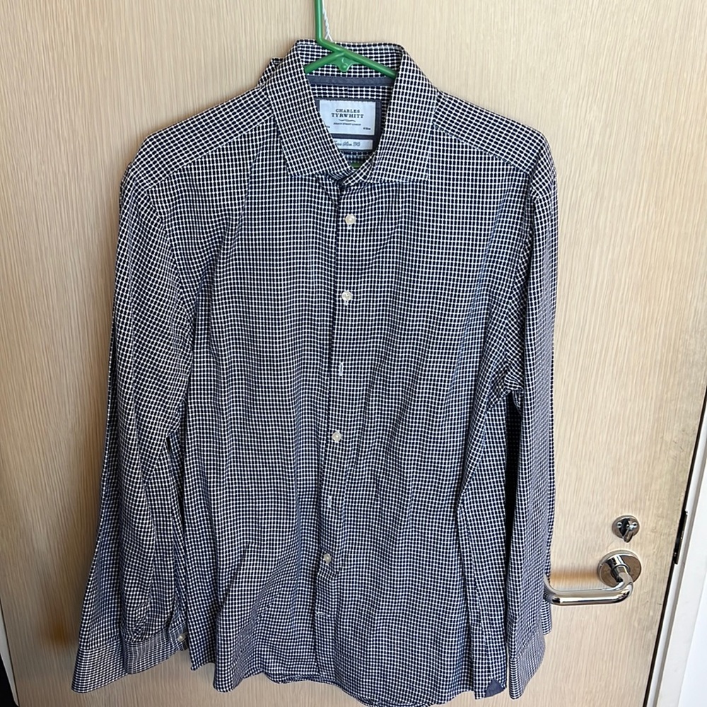 Charles Tyrwhitt men’s blue dress shirt 16/34 extra slim fit